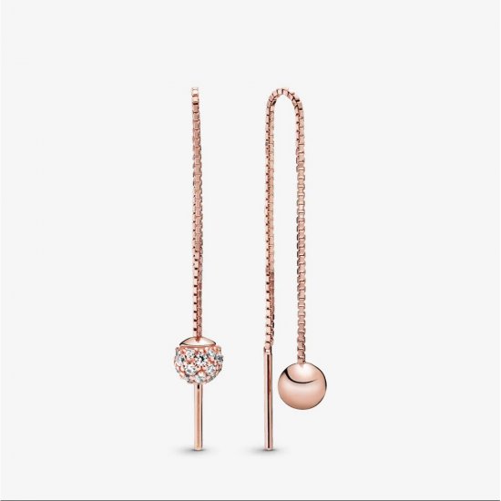 Brinco Polido & Pavé Pandora - 288325CZ  Clique na imagem para fechar