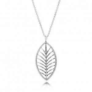 Colar Pandora de prata Palma tropical Colar Pandora de prata Palma tropical