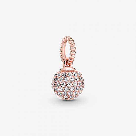 Charm Pendente Pandora Rose Esfera Brilhante - 388686C01  Clique na imagem para fechar