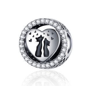 Charm Amor de gato life Pandora - SCC1188 Charm Amor de gato life Pandora - SCC1188