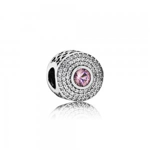 Charm PANDORA Solitário Rosa Blush - 791763NBP