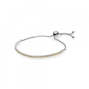 Bracelete PANDORA Cordão Brilhante Dourado - 590524CCZ