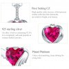 Conjunto de joias Dois tons Corações Guardiães estilo Pandora - SET008
