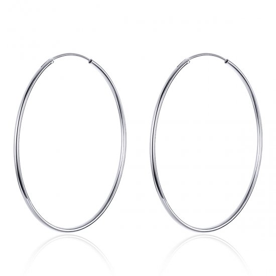 Brinco Argolas Linha Simples estilo Pandora - SCE711  Clique na imagem para fechar