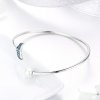 Bracelete Rigido Aberto Lágrima da Sereia estilo Pandora - SCB123