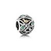 Charm PANDORA de Prata e Ouro Pássaros da Floresta - 791213CZN Charm PANDORA de Prata e Ouro Pássaros da Floresta - 791213CZN