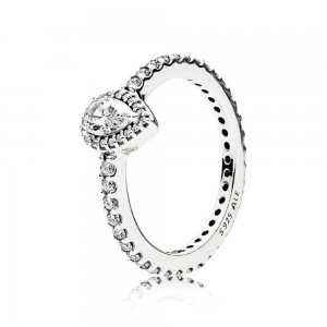 Anel PANDORA Delicada Gota de Água Brilhante - 196254CZ