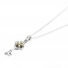 Colar De Chave E Flor Com Ouro 14k - 399339C01