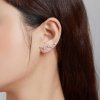 Brincos Petit Faixa de estrela brilhante estilo Pandora - SCE1131