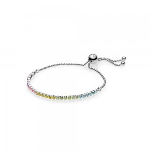 Bracelete PANDORA Cordão Brilhante Arco-íris - 590524PCZMX