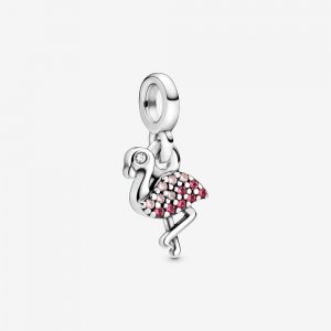 Charm Pendente Meu Flamingo Rosa Pandora - 798982C01 Charm Pendente Meu Flamingo Rosa Pandora - 798982C01