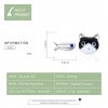 Brincos Petit Gato e peixe estilo Pandora - SCE623
