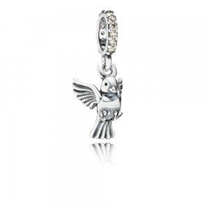 Charm com Pendente PANDORA Pássaro da Paz - 791394CCZ
