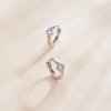 Brinco Argolas Diamante brilhante estilo Pandora - SCE1048