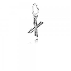 Pingente PANDORA de Prata Brilhante Letra X - 791336CZ Pingente PANDORA de Prata Brilhante Letra X - 791336CZ