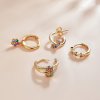 Conjunto de joias Dois tons Espanha misteriosa estilo Pandora - SET014