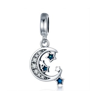 Charm Pendente Estrelas brilhantes estilo Pandora - SCC639 Charm Pendente Estrelas brilhantes estilo Pandora - SCC639