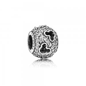 Charm berloques PANDORA Pavê Mickey - 791442CZ
