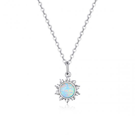 Colar Sol Azul life Pandora - SCN399  Clique na imagem para fechar