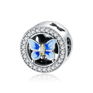 Charm Borboleta colorida estilo Pandora - SCC1682
