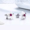 Brincos Petit Flor de cerejeira estilo Pandora - BSE055