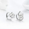 Brincos Petit Gato fofo estilo Pandora - SCE271