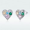 Brincos Petit Amor colorido estilo Pandora - SCE890