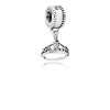 Pingente Pandora de prata Disney, Belle Tiara