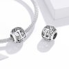 Charm Flores com orifícios, letra L estilo Pandora - SCC1444-L