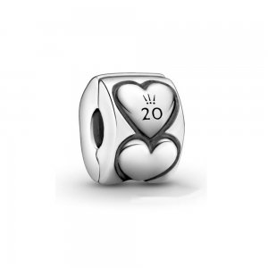 Clipe Pandora 2020 Limited Edition Hearts Pandora - 799006C00 Clipe Pandora 2020 Limited Edition Hearts Pandora - 799006C00