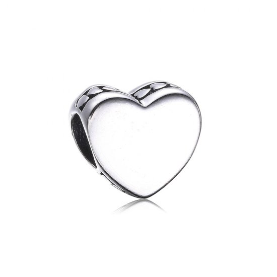 Charm berloques Pandora de prata Coração  Clique na imagem para fechar