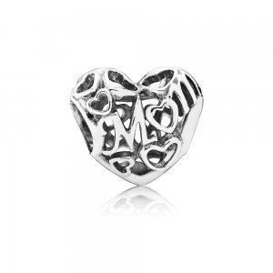 Charm berloques PANDORA Vazado Amor de Mãe - 791519 Charm berloques PANDORA Vazado Amor de Mãe - 791519