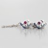 Corrente de Segurança Fã azul e rosa Pandora - 798163SRUMX