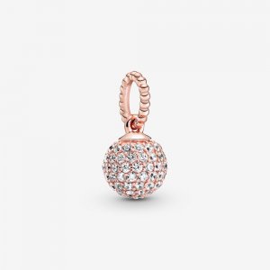 Charm Pendente Pandora Rose Esfera Brilhante - 388686C01 Charm Pendente Pandora Rose Esfera Brilhante - 388686C01