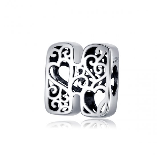 Charm Letra mágica H estilo Pandora - SCC1229-H  Clique na imagem para fechar