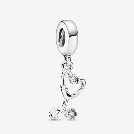 Charm Pendente Estetoscópio em Formato de Coração Pandora - 799072C01  Clique na imagem para fechar