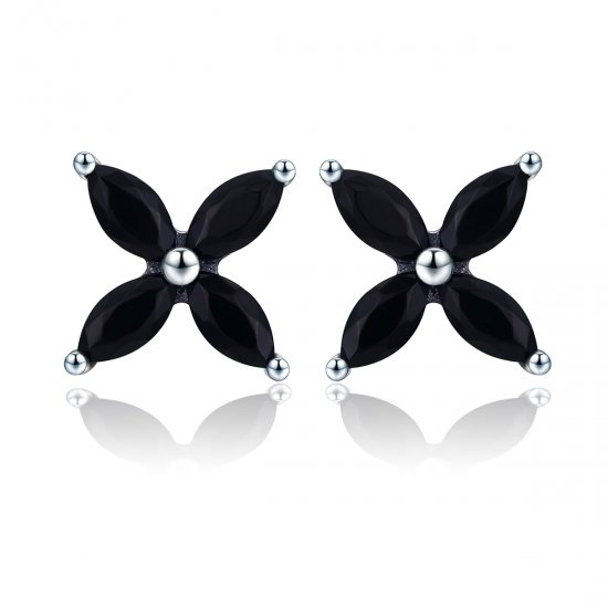 Brincos Petit Flor na moda moderna estilo Pandora - SCE362  Clique na imagem para fechar