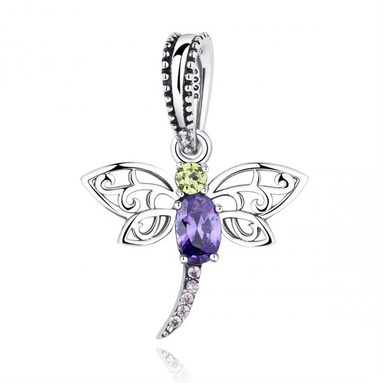Charm Pendente Libélula estilo Pandora - SCC048  Clique na imagem para fechar