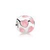 Charm PANDORA de Prata Esmaltado Mini Corações Rosas - 790543EN28