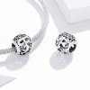 Charm Flores com orifícios, letra F estilo Pandora - SCC1444-F