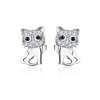 Brincos Petit Gato fofo estilo Pandora - SCE797 Brincos Petit Gato fofo estilo Pandora - SCE797