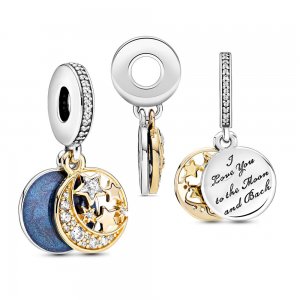Charm Pendente Eu te amo para a Lua e De Volta Pandora - 761993C01