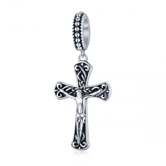 Charm Pendente A cruz de jesus estilo Pandora - SCC1407  Clique na imagem para fechar
