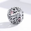 Charm Pedra de nascimento de outubro estilo Pandora - SCC1385-10