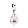 Charm PANDORA de Prata Pendente Murano Facetado Rosa - 791602CPK Charm PANDORA de Prata Pendente Murano Facetado Rosa - 791602CPK