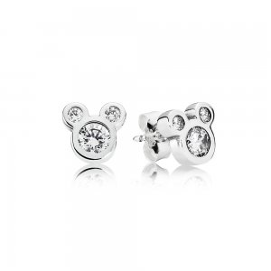 Brincos Pandora de prata Disney, Mickey Brincos Pandora de prata Disney, Mickey