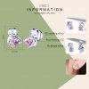 Conjunto de joias Dois tons Gato adorável estilo Pandora - SET002