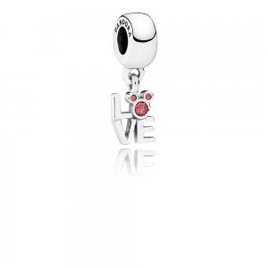 Pingente Pandora de prata Disney, Amo o mickey Pingente Pandora de prata Disney, Amo o mickey