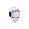Charm berloques Pandora de prata Vidro Murano Castanho