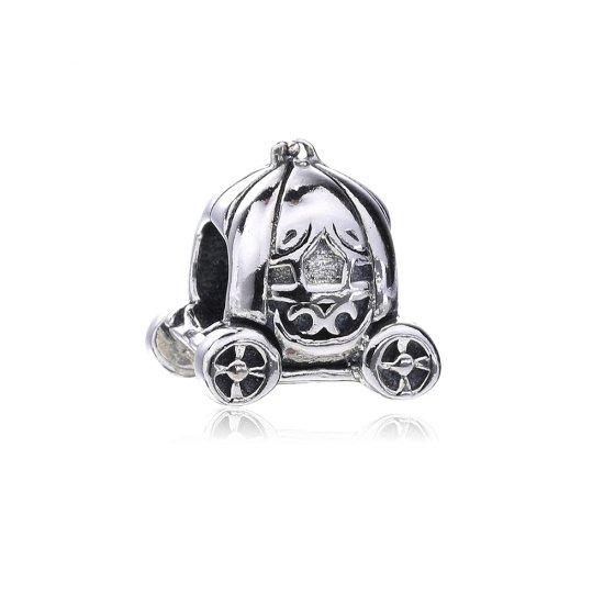 Charm berloques Pandora de prata Carro de abóbora  Clique na imagem para fechar